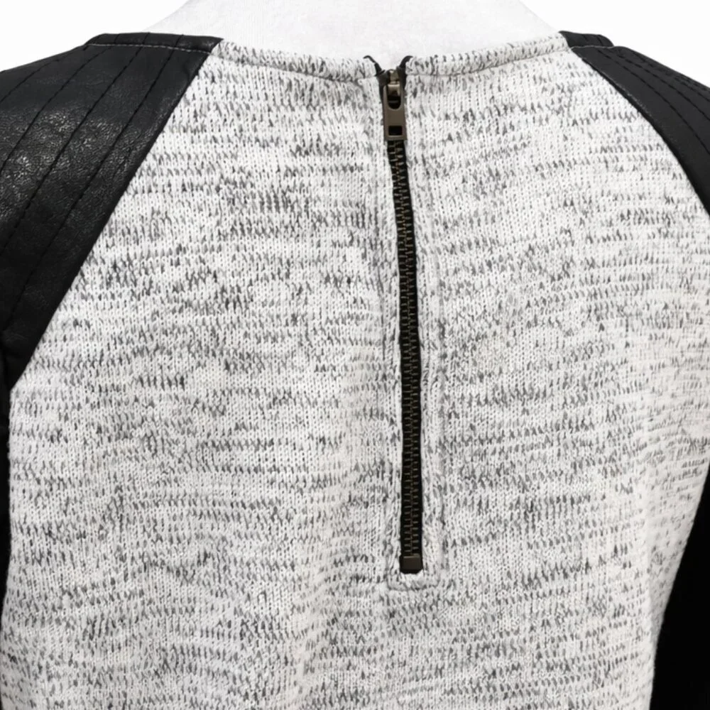 Sanctuary Sweater Dress Faux Leather Sleeves | Women’s Small - Picture 6 of 6